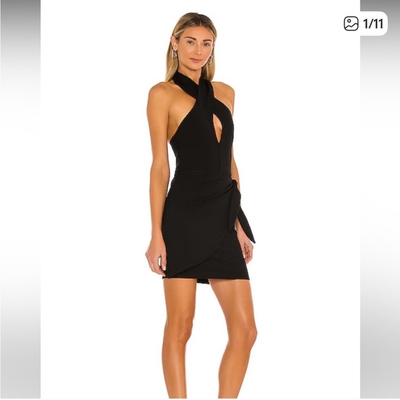 NEW Revolve Lovers + Friends Corey Black Mini Dress‎ - Picture 2 of 6